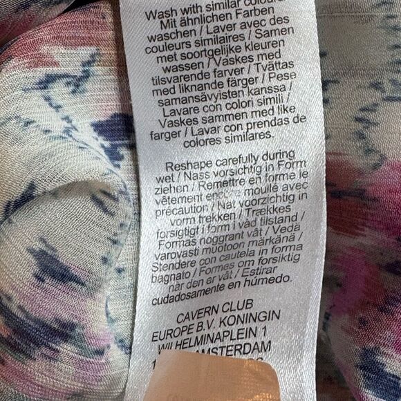 Liverpool Blouse Womens Sz Small Floral Button up chiffon sheer Top long sleeve - Picture 11 of 14